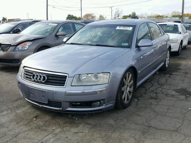 WAUML44E45N002346 - 2005 AUDI A8 L QUATT BLUE photo 2