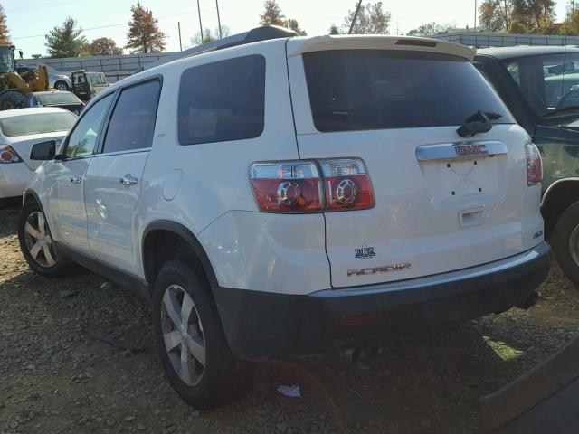 1GKLVMED8AJ134742 - 2010 GMC ACADIA SLT თეთრი ფოტო 3