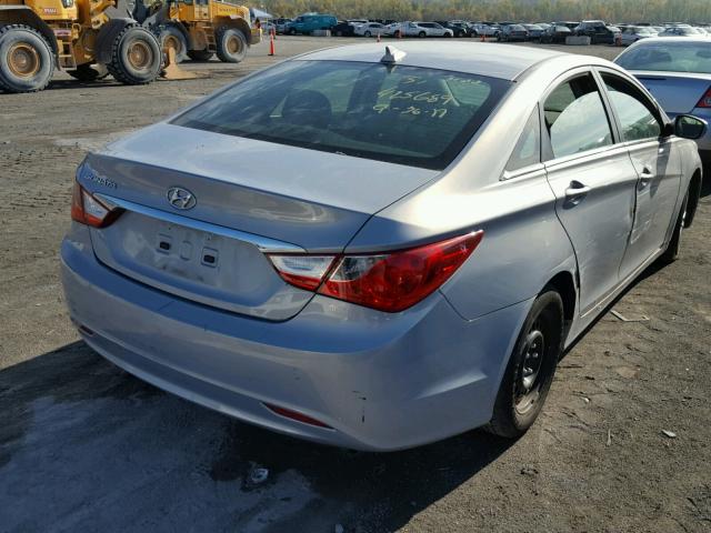 5NPEB4AC0CH473470 - 2012 HYUNDAI SONATA GLS BLUE photo 4