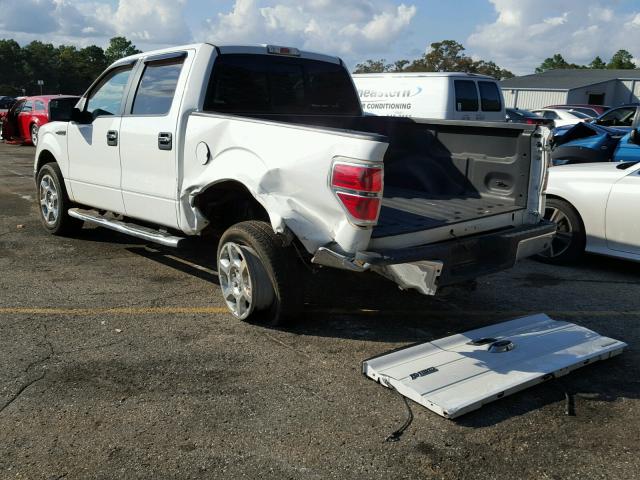 1FTFW1CF3EFC62713 - 2014 FORD F150 SUPER WHITE photo 3