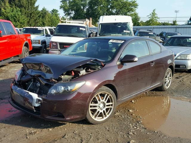 JTKDE3B7XA0318863 - 2010 TOYOTA SCION TC 勃艮第红 照片 2