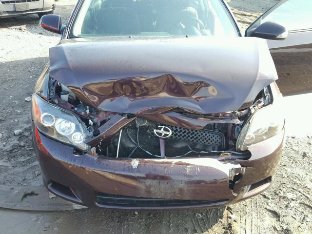 JTKDE3B7XA0318863 - 2010 TOYOTA SCION TC 勃艮第红 照片 7