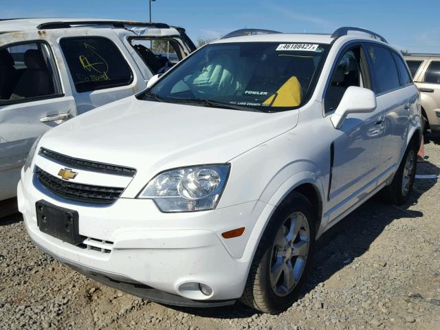 3GNAL4EK3ES594443 - 2014 CHEVROLET CAPTIVA LT WHITE photo 2