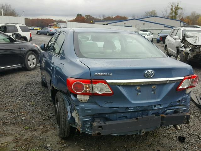 5YFBU4EE6CP058214 - 2012 TOYOTA COROLLA BA BLUE photo 3