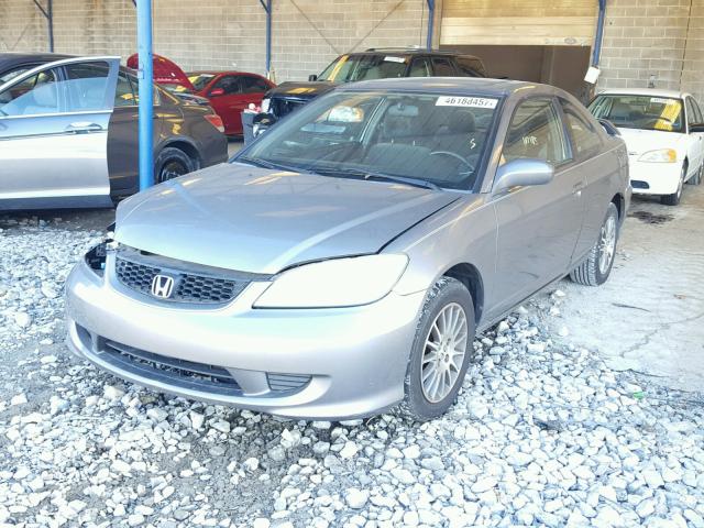 1HGEM229X5L041289 - 2005 HONDA CIVIC EX SILVER photo 2