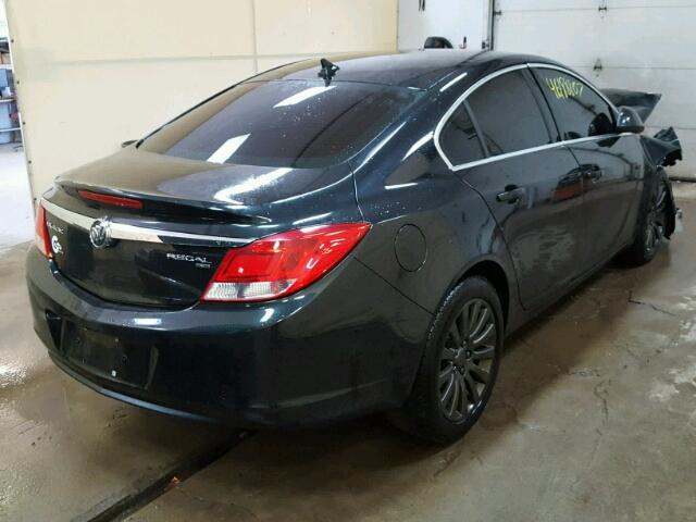 W04GN5EC9B1140796 - 2011 BUICK REGAL CXL BLACK photo 4