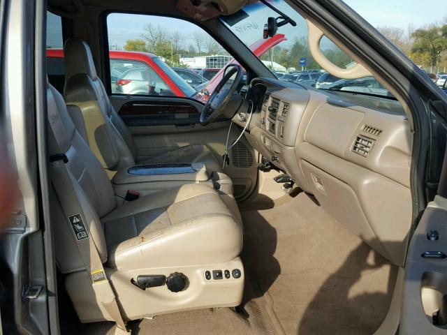 1FMSU43F72ED22169 - 2002 FORD EXCURSION TAN photo 5