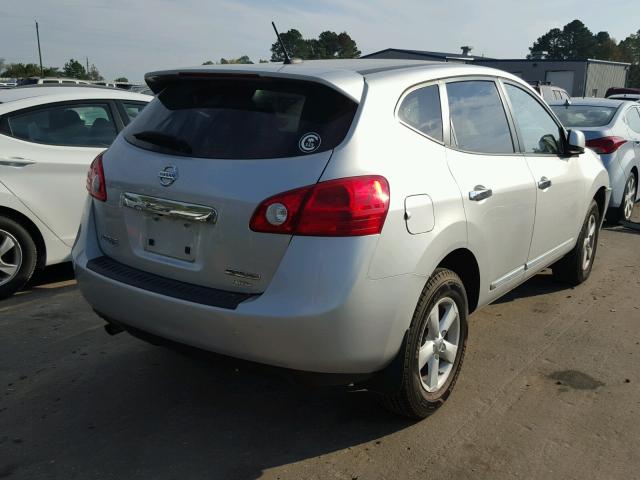 JN8AS5MV2DW601371 - 2013 NISSAN ROGUE S SILVER photo 4