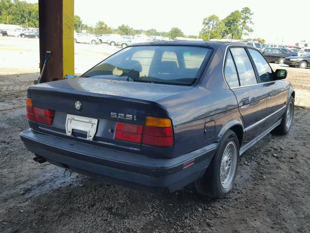 WBAHC21010GA80288 - 1990 BMW 525I BLUE photo 4