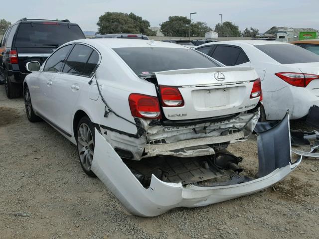 JTHCE96S880013441 - 2008 LEXUS GS 350 WHITE photo 3