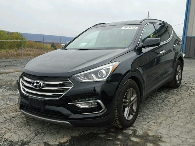 5XYZUDLBXHG387565 - 2017 HYUNDAI SANTA FE S BLACK photo 2