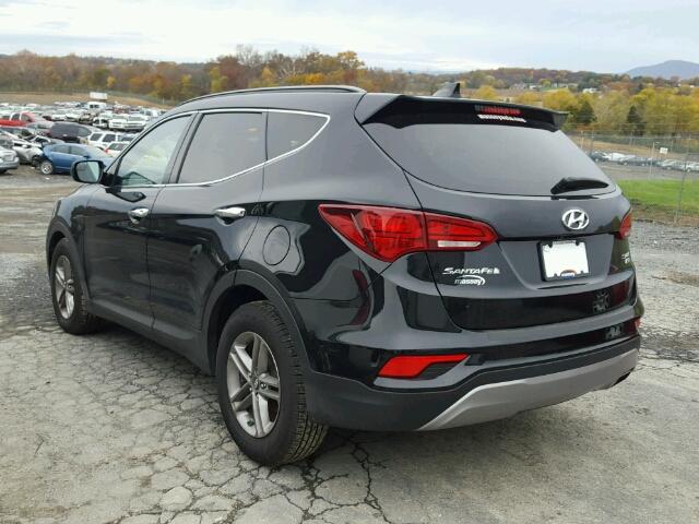 5XYZUDLBXHG387565 - 2017 HYUNDAI SANTA FE S BLACK photo 3