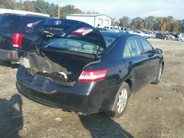 4T1BF3EK1BU699651 - 2011 TOYOTA CAMRY BASE BLACK photo 4