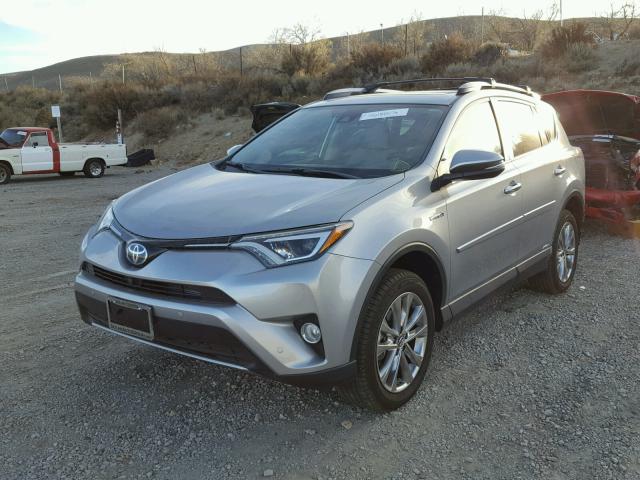 JTMDJREV1HD103908 - 2017 TOYOTA RAV4 HV LI SILVER photo 2