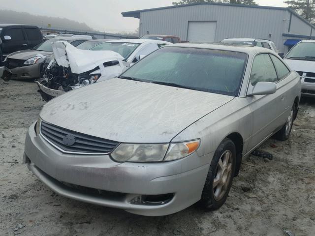 2T1CF28P32C542842 - 2002 TOYOTA CAMRY SOLA SILVER photo 2