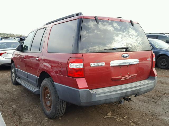 1FMFU16597LA94049 - 2007 FORD EXPEDITION RED photo 3