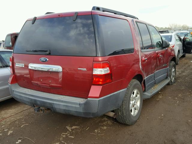 1FMFU16597LA94049 - 2007 FORD EXPEDITION RED photo 4