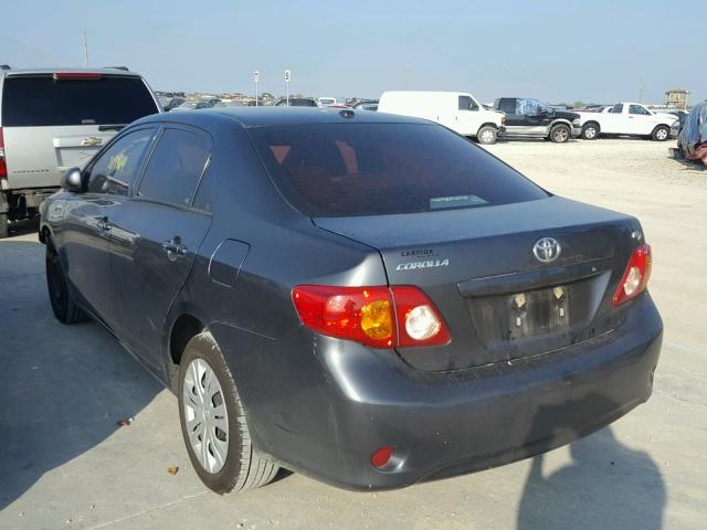 1NXBU4EE0AZ332857 - 2010 TOYOTA COROLLA BA GRAY photo 3