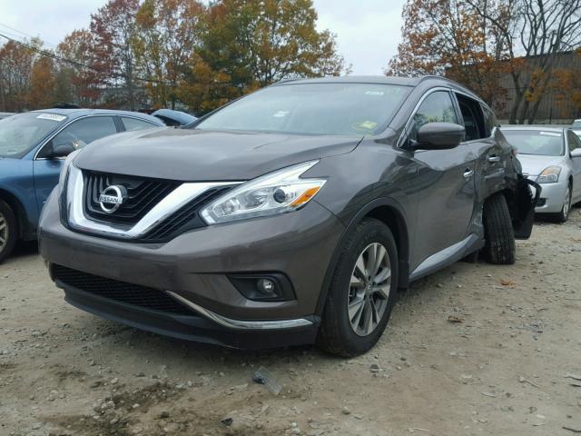 5N1AZ2MH8GN107439 - 2016 NISSAN MURANO S GRAY photo 2