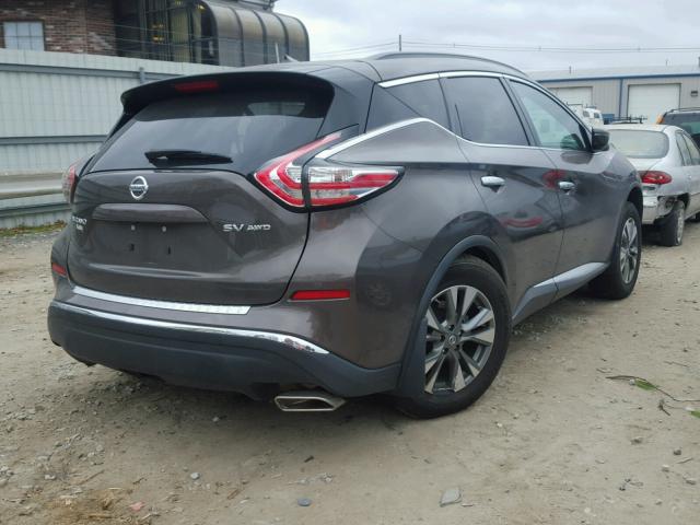 5N1AZ2MH8GN107439 - 2016 NISSAN MURANO S GRAY photo 4