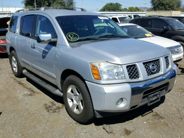 5N1AA08A64N740218 - 2004 NISSAN ARMADA SE SILVER photo 1