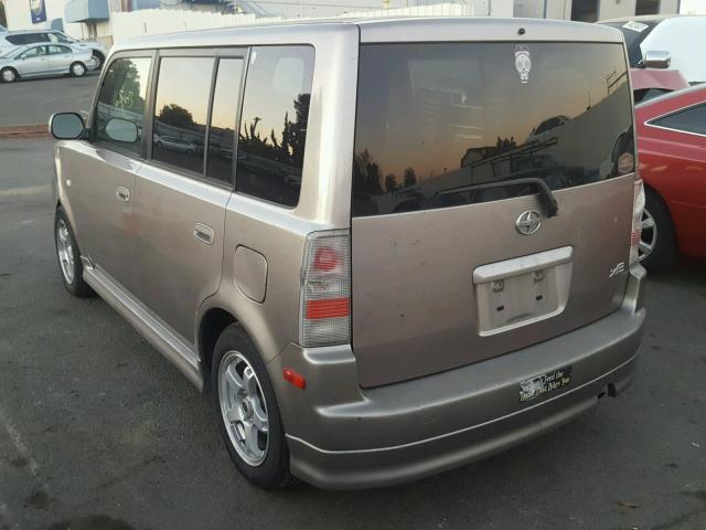 JTLKT334440144872 - 2004 TOYOTA SCION XB TAN photo 3