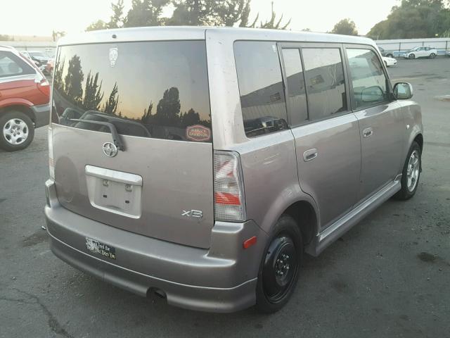 JTLKT334440144872 - 2004 TOYOTA SCION XB TAN photo 4