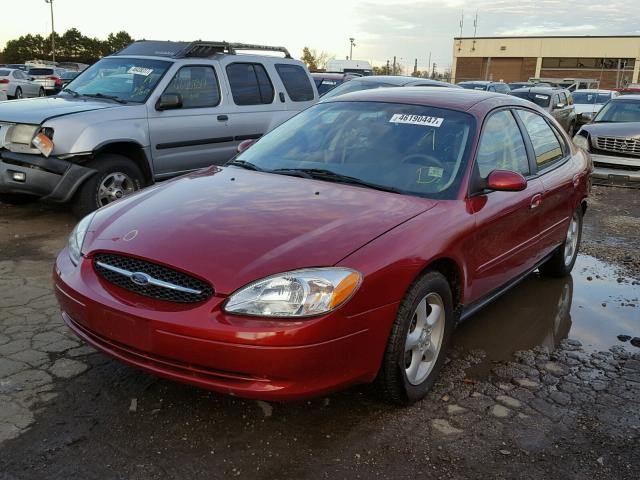 1FAFP55251G235652 - 2001 FORD TAURUS SES RED photo 2