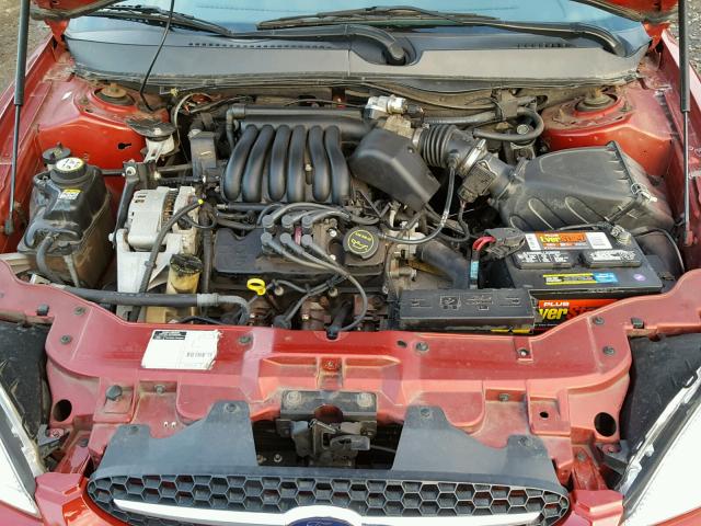 1FAFP55251G235652 - 2001 FORD TAURUS SES RED photo 7