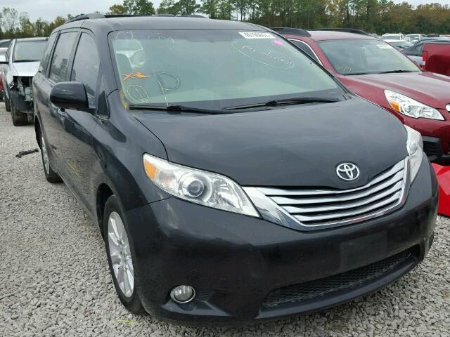 5TDYK3DC3BS054346 - 2011 TOYOTA SIENNA XLE BLACK photo 1