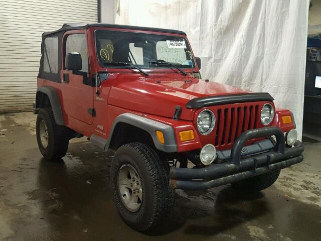 1J4FA49S05P352166 - 2005 JEEP WRANGLER / RED photo 1