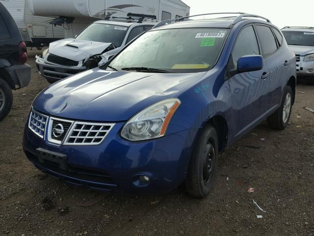 JN8AS58V89W178460 - 2009 NISSAN ROGUE S BLUE photo 2