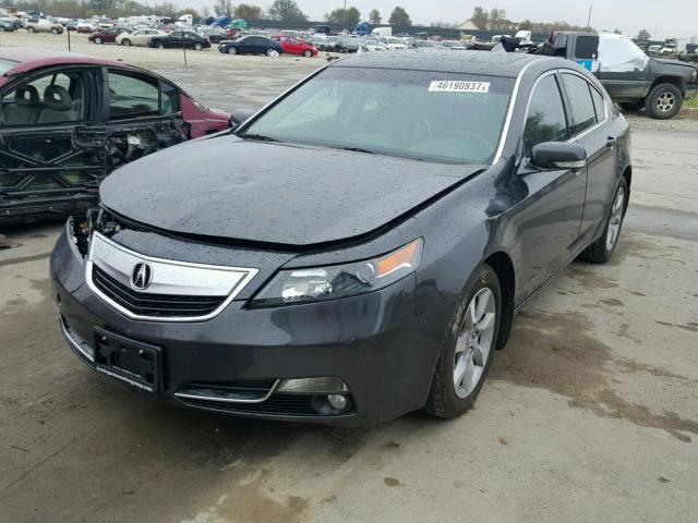 19UUA8F5XCA000345 - 2012 ACURA TL GRAY photo 2