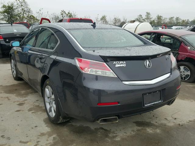 19UUA8F5XCA000345 - 2012 ACURA TL GRAY photo 3