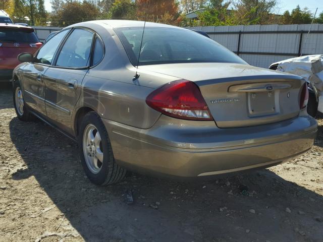 1FAFP53U46A166421 - 2006 FORD TAURUS SE BROWN photo 3