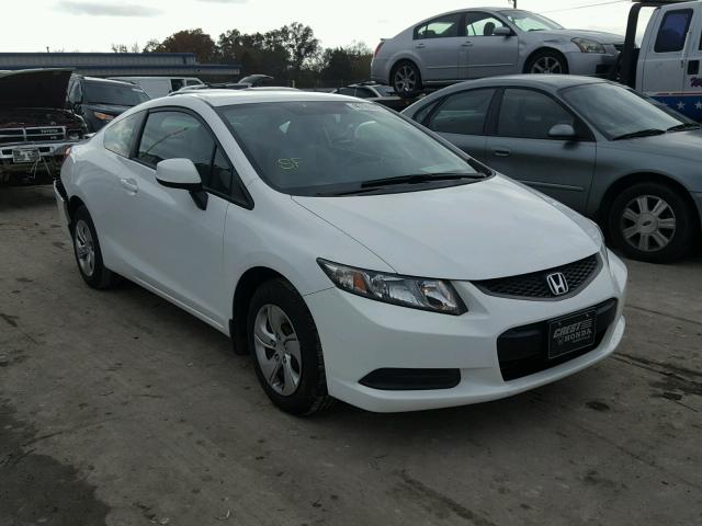 2HGFG3B59DH509135 - 2013 HONDA CIVIC LX WHITE photo 1