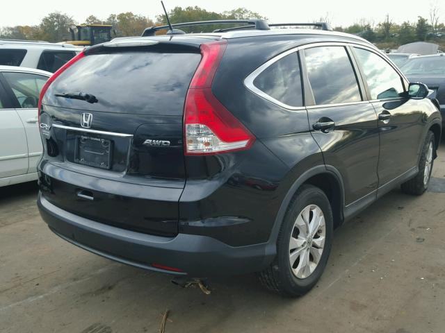 2HKRM4H77CH622462 - 2012 HONDA CR-V EXL BLACK photo 4