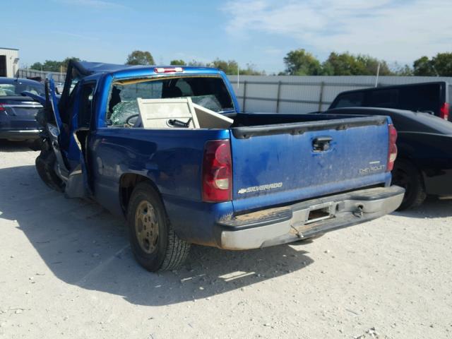 2GCEC19V431117221 - 2003 CHEVROLET SILVERADO BLUE photo 3