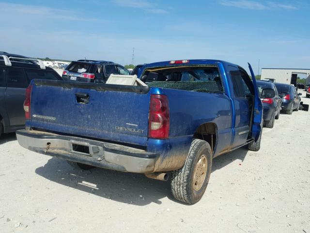 2GCEC19V431117221 - 2003 CHEVROLET SILVERADO BLUE photo 4