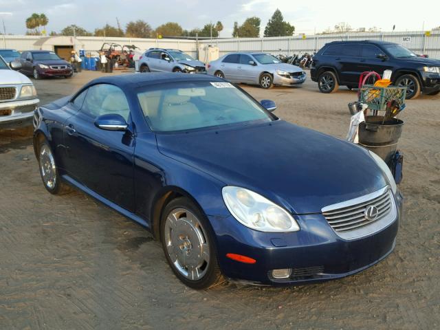 JTHFN48Y320022962 - 2002 LEXUS SC BLUE photo 1