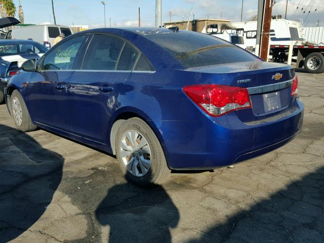 1G1PC5SH3C7221974 - 2012 CHEVROLET CRUZE LS BLUE photo 3