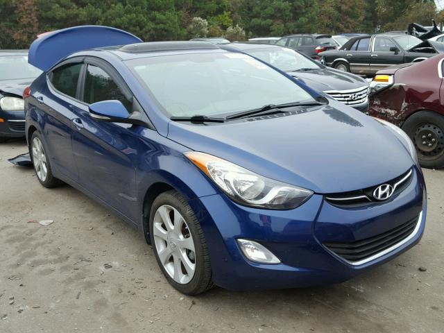 KMHDH4AE5DU562157 - 2013 HYUNDAI ELANTRA GL BLUE photo 1