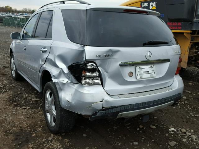 4JGBB86E88A303789 - 2008 MERCEDES-BENZ ML 350 SILVER photo 3