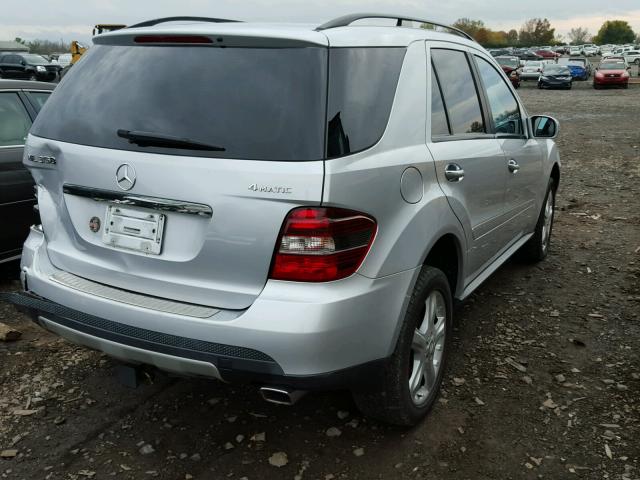 4JGBB86E88A303789 - 2008 MERCEDES-BENZ ML 350 SILVER photo 4