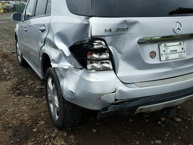 4JGBB86E88A303789 - 2008 MERCEDES-BENZ ML 350 SILVER photo 9