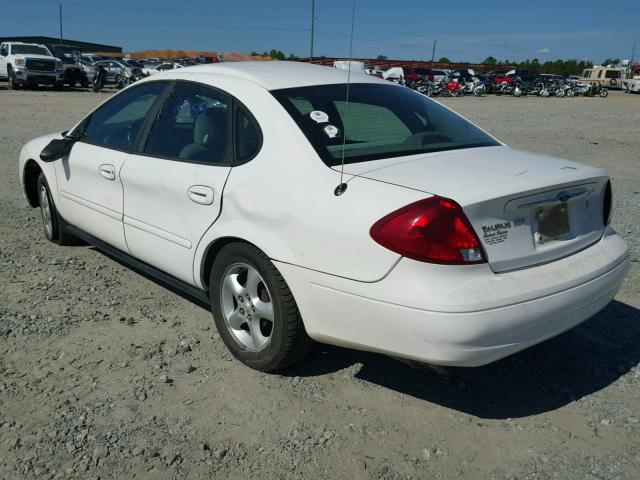 1FAFP55U41G265968 - 2001 FORD TAURUS SES WHITE photo 3