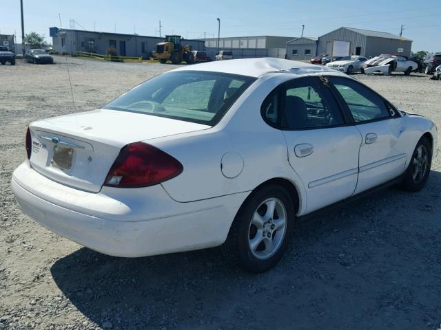 1FAFP55U41G265968 - 2001 FORD TAURUS SES WHITE photo 4