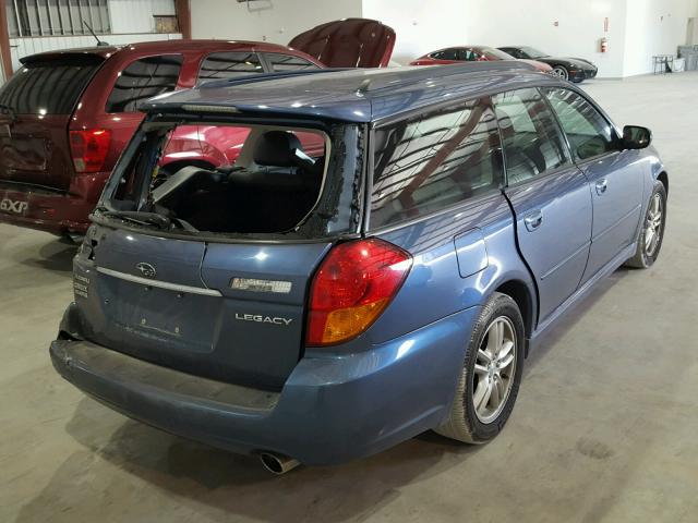 4S3BP626857361547 - 2005 SUBARU LEGACY 2.5 BLUE photo 4