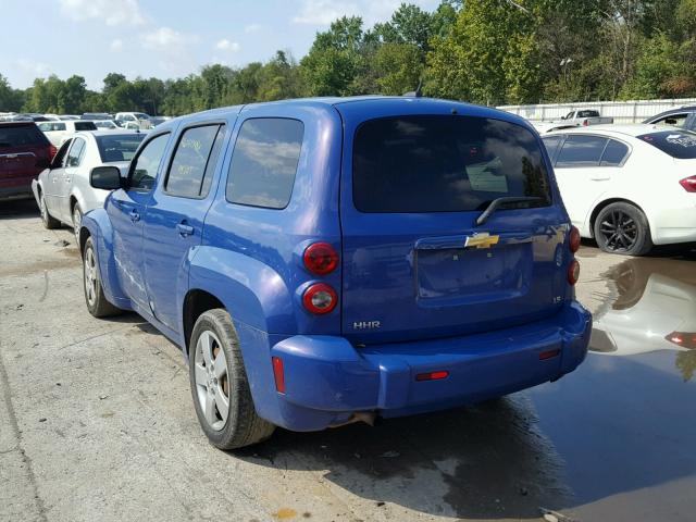 3GNDA13D78S547720 - 2008 CHEVROLET HHR LS BLUE photo 3
