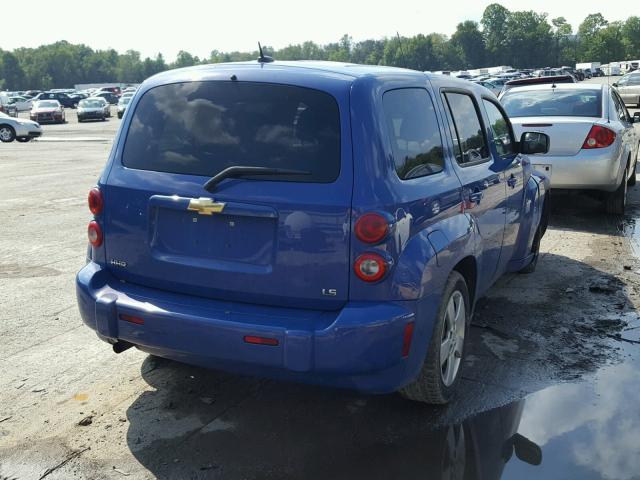 3GNDA13D78S547720 - 2008 CHEVROLET HHR LS BLUE photo 4